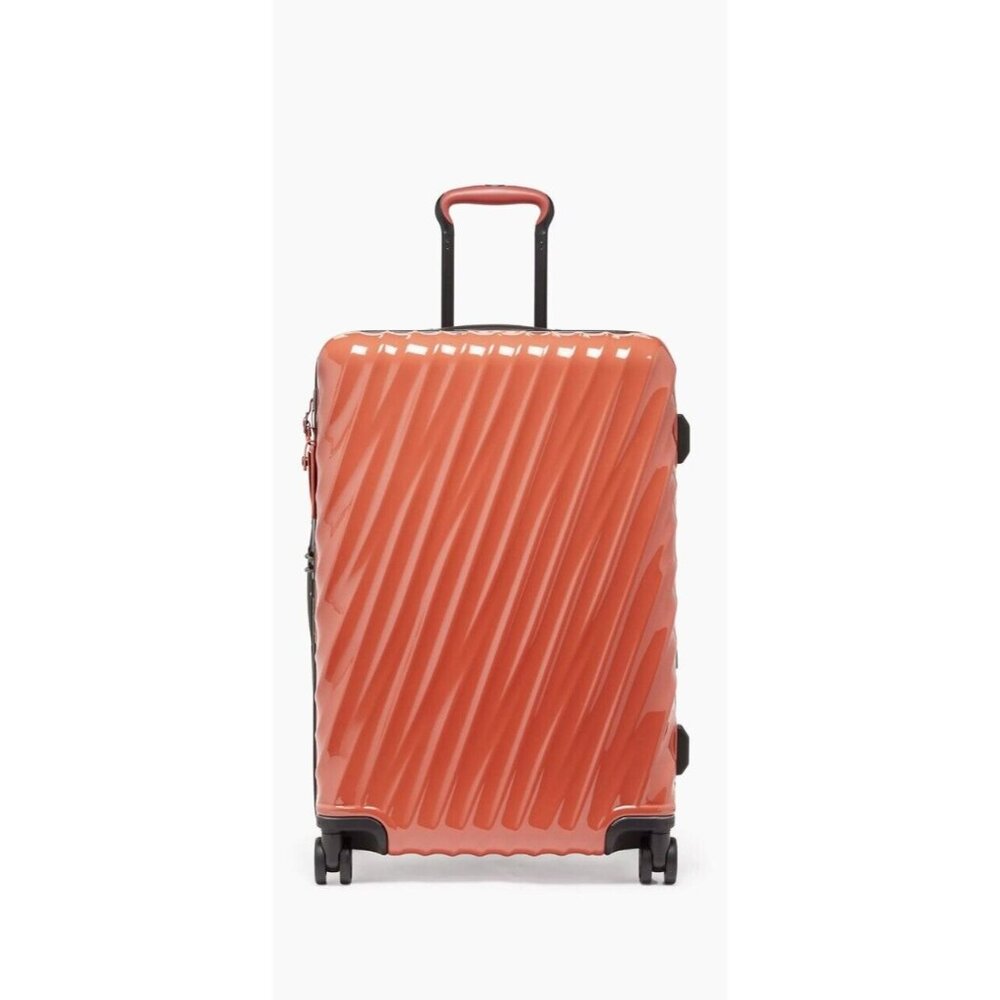 TUMI Spinner Short Trip Packing Case 26” Checked Suitcase Luggage Coral
